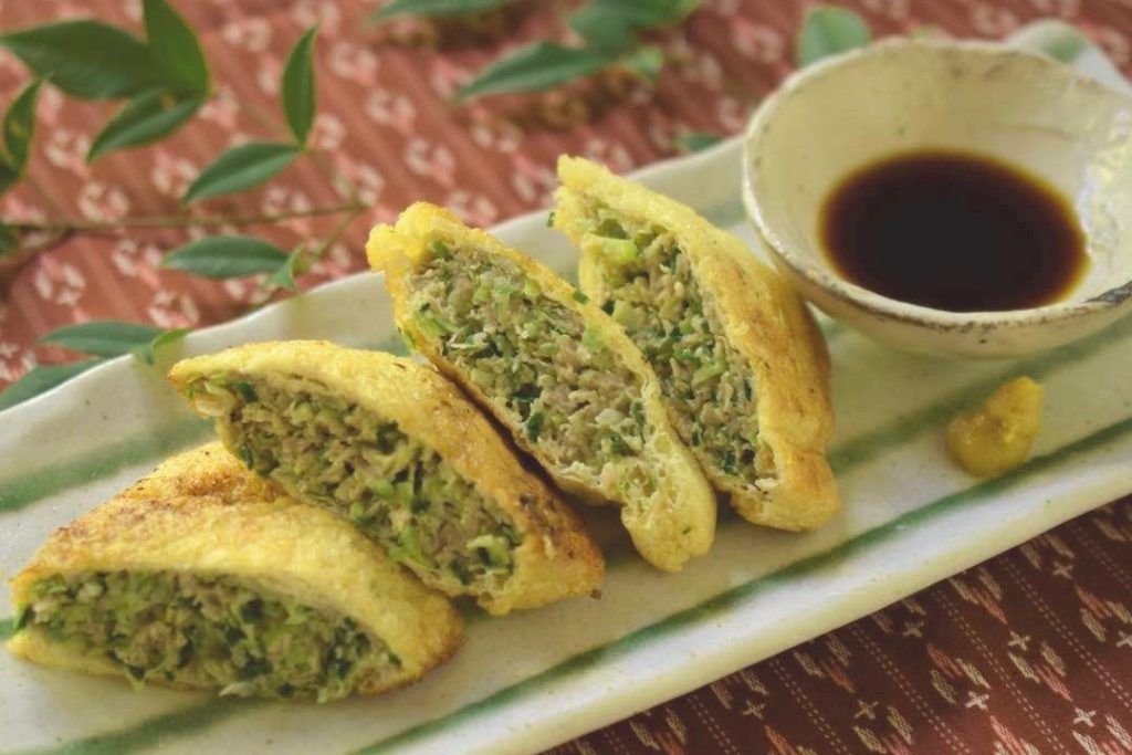 Aburaage (Fried Tofu) Gyoza Dumpling with a moderate amount of sugar